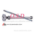 Gas vented screw and barrel for pelletizer (screw barrel manufacturer)